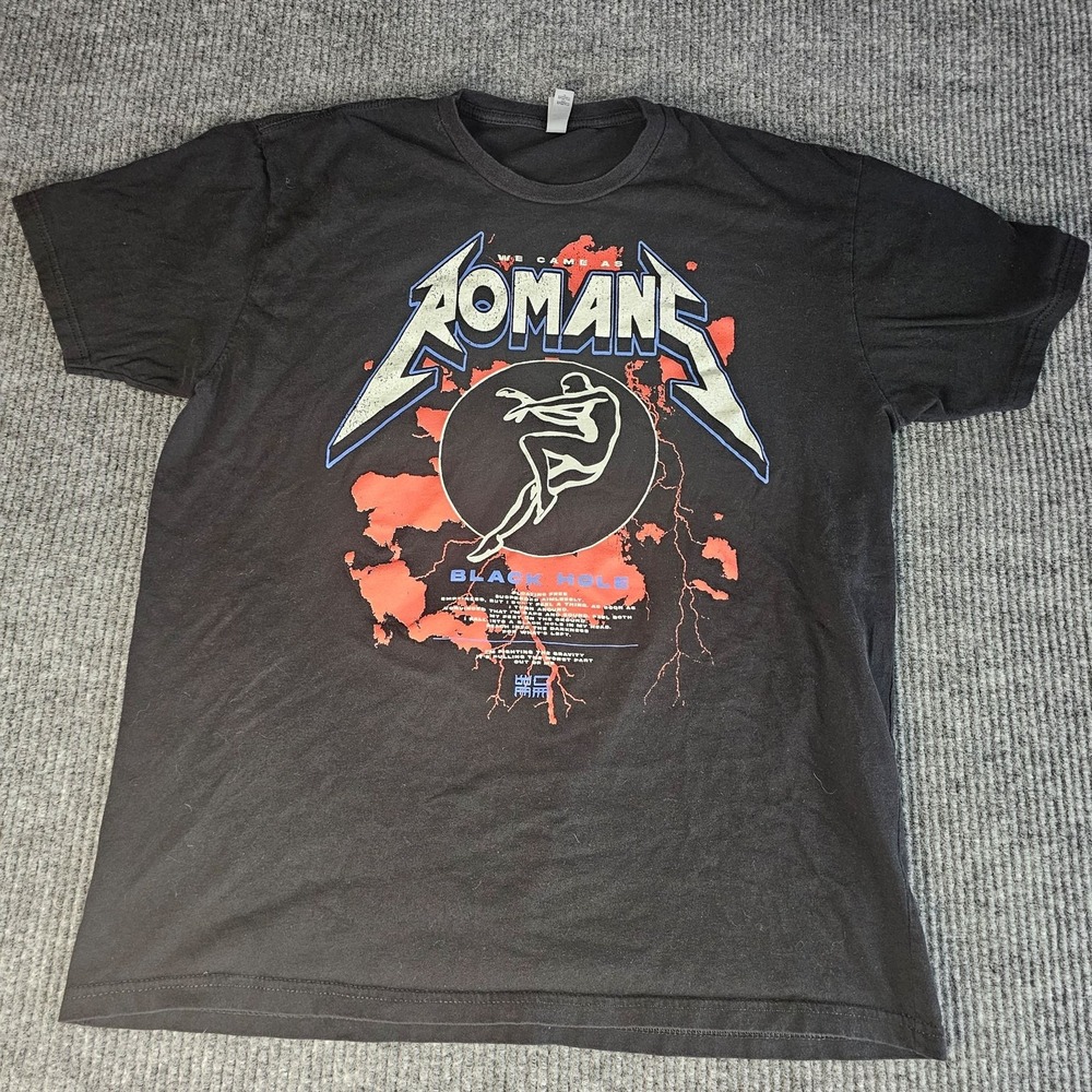 We Came As Romans Shirt Mens XL Black Black Hole Tour Graphic Band Tee Music